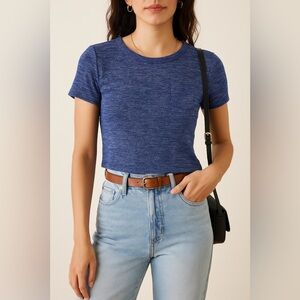 Forever 21 Navy Short Sleeve Tee